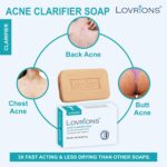 Acne Clarifier Soap with Tea Tree Oil, Alovera Extract, 2% Salicylic Acid, Vitamin E, 75g Bar for All Skin Types (1) - Image 2