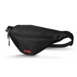 Aivin Hipster Waist Bag Unisex Fanny Pack Premium Stitching, Hidden Zippers, Waterproof Pocket, for Hiking Travel, Money Belt Waist Pack Zip Pouch Document Money Phone Belt Sport Bag Black - Image 2