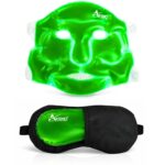 Aloe Vera Cooling Gel Eye & Face Mask | Reusable Cold Therapy & Sleeping Mask for Dark Circles, Under Eye Bags, Puffiness, Migraine Relief & Relaxing Skin Care (Aloevera Coolling Face & Eye Mask, Pack of 1) - Image 2