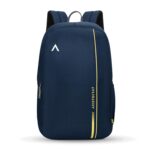 Aristocrat Nova 15L Laptop Backpack for Men & Women with Bottle Pocket | Padded Shoulder Straps, Multi Compartments | Travel & College Bag | Dark Blue - Image 2