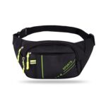 Ayaha Waist Bag Travel Handy Hiking Zip Camera Pouch Money Phone Belt Sport Bag Bum Multipurpose Belt Bag for Men and Women Polyester Waist Pack Fanny Bag (Black) - Image 2