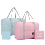 BHAGVAT Foldable Travel Bag Luggage Storage for Sports Gym Water Resistant Nylon Canvas Duffel for Men, Women 32 Liter, (Multi Color) - Image 2