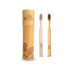 BambooIndia Eco Friendly Bamboo Tooth Brush | Soft Charcoal Infused Bristles BPA Free | Natural Antibacterial Handle | Biodegradable Manual Toothbrush for Adults | Plastic Free Oral Care (Pack of 2) - Image 2