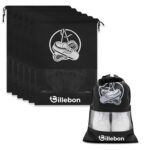 Billebon Shoe Bag for Travel Bag for Man & Women Shoe Cover for Storage at Home Gym Reusable Travelling Accessories Organizer Pouch Travel Essentials Footwear Bags for Travelling Men -Pack of 6, Black - Image 2