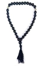 Black Onyx Islamic Salah 8 mm 33 Beads Tasbih for Muslim Prayer Men Women (Color : Black) - Image 2