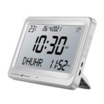 Bnf®Muslim Prayer Clock Digital Clock Table Clock Party Azan Alarm Clock Islamic White White Screen|Home & Garden | Home D©cor |1 Islamic Azan Alarm Clock - Image 2