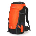 Boldfit Rucksack Bag 65 litres Trekking Bag Travel Backpack for Men & Women Rucksack Bags for Men with Laptop Sleeve & Waterproof Rain Cover for Camping Tourist Shoe Compartment 65Ltrs (Orange) - Image 2