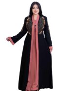 Burqa for women embroidery burkha with Dupatta suitable up to 65kg body weight. - Image 2