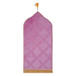 CALANDIS® Prayer Rug Soft Turkish Portable Muslim Prayer Mat for Adults Men Women Kids Violet | 1 Prayer Rug - Image 2