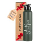 CASPIAN /// Hike Stainless Steel Customize Sipper Water Bottle Leak Proof Thunder for Fridge Home Office Travel School Kids Boys Girls Adults Sports Gym Yoga (M-Green 1 Litre, Set of 1) - Image 2