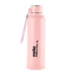 Cello Puro Steel-X Benz with Inner Steel and Outer Plastic Water Bottle, 730 ml (Pink) - Image 2