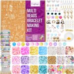 Craftinger Multi Beads for Jewellery Making Kit, Colorful Beads Set for Kids DIY Craft Bracelet Necklace Making, Activity Games for Girls Age 6-12 Years Old - Image 2