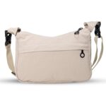 Crossbody Sling Bags for Women | Adjustable Strap Half Moon Sling Bag, Water Resistant Crescent Crossbody Travel Purse, Stylish Fanny & Waist Handbag (Beige) - Image 2