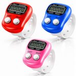 DERIKO 3 Qty - Digital Finger Tally Counter Ring | 5 Digit Clicker Counter with LCD Display & Reset Button | Tasbeeh Jap Mantra Counter for Meditation, Knitting, Golf, Classroom (Adjustable Strap) - Image 2