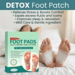 Detox Foot Pads, Absorbs Toxins & Impurities, Relieves Stress, Improves Sleep, 10 Pieces - Image 2