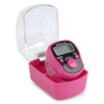 Digital Finger Ring Tally Counter, LCD Display with LED, Reset & Count Button (Pack of 1-Multicolour) (Pink) - Image 2
