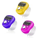 Digital Finger Tally Counter Ring (Pack of 3, Multicolor) | 5-Digit LCD Display Portable Hand Counter for Prayer, Meditation, Sports, Exercise & Daily Activity Tracking - Image 2