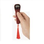 Digital Tasbeeh Counter Beads with LED Display | Hand Tally Jaap Mala ABS Plastic Rotating Prayer Finger Ring Counting Machine for Prayer, Meditation & Mantra Chanting (Red Wooden, Pack of 1) - Image 2