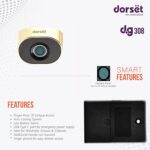 Dorset DG 308 Digital Drawer Lock | Smart Drawer Lock with 20 Unique Fingerprint Access | Digital Furniture Lock for Cabinet,Drawer & Wardrobes | Ideal Door Thickness - 10-24mm, Golden - Image 2
