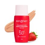 Dot & Key Strawberry Dew Tinted Sunscreen In-Vivo Tested SPF 50+ PA++++ With New-Age UV Filters, Brightens & Protects Skin, Ultra-light, Blends Easily, With Niacinamide, Natural Finish, Non-Sticky | 50ml - Image 2