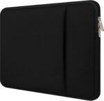 Dyazo 13-13.3" inch Laptop Sleeve case Cover Bag Compatible for All Notebooks Such as Mac Book Pro or Air 2023-2021 M2 M1 with Front Accessories Pocket Neoprene Black - Image 2