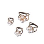 Elegant Pearl Flower Scarf Ring Clip for Women – Camellia Scarf Buckle Fashion Scarf Ring Holder for Shawls, Silk Scarves, Hijabs & Neck Scarves Stylish Accessory (Packof2) - Image 2