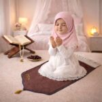 FAF Custom Baby Janamaz Prayer Mat | Customize Kids Islamic Prayer Rug for Boy & Girl (1 to 10) | Soft Thick Namaz Mat, Portable Travel Janemaaz | Mussalla for Home, Mosque, Hajj & Umrah (Brown) - Image 2