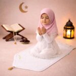 FAF Custom Baby Janamaz Prayer Mat | Customize Kids Islamic Prayer Rug for Boy & Girl (1 to 10) | Soft Thick Namaz Mat, Portable Travel Janemaaz | Mussalla for Home, Mosque, Hajj & Umrah (White) - Image 2