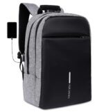 FUR JADEN Anti Theft Number Lock Backpack Bag with 15.6 Inch Laptop Compartment, USB Charging Port & Organizer Pocket for Men Women Boys Girls - Image 2