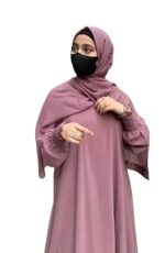 Firdous Fabric Plain & Simple Design Burqa NO DUPATTA - Free Size (Fits Up to 60kg Body Weight) - Modest Wear - Image 2