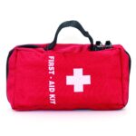 First Aid Pouch - use For Office Premsies - Home - First Aid Mini Kit -Travel Pouch Medicine - Use For Safety Cabine (Empty Pouch), Red - Image 2