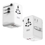 G+ 70W TravelEase Pro Adapter with 75cm Retractable Cable | Universal Travel Adapter | Dual USB Ports, Multi-Plug Charger with GaN Fast Charging | Worldwide Compatibility. - Image 2