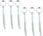GLOSSY - 7 Beads Finger Tasbeeh | Saat Daana tasbih for Prayer/Islamic Crystal Stone Mala/Beautiful Tasbih for Muslims for HAJJ and UMRAH | Hand TASBEEH | Pack of 6 Piece/White Colour - Image 2