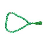 Glossy - 8 MM Green Onyx Stone Beads Tasbih Islamic Salah for Prayer 33 Beads Tasbeeh Salat Prayer for Muslims for Daily Prayer, Ramadan Eid Gift, Muslim jap mala Meditation Misbaha - Image 2