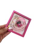HADIYAH Pink Pearl Tasbeeh with Digital Tasbeeh Counter – Transparent Combo - Image 2