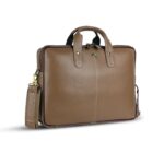 HAMMONDS FLYCATCHER Genuine Leather Office Bag for Men - 15.6 Inch Laptop Bag for Men for Professionals, Business Travelers - Adjustable Straps & Multiple Compartments - 1 Year Warranty - Burlywood - Image 2