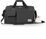 HIMART Travel Duffel Gym Bag, Large Capacity Portable Foldable Carry Luggage Bag Waterproof Travel Bag Tote Gym Shoe Bag for Swimming, Yoga, Hiking & Camping for Women-Men. (Black Gym Bag) - Image 2