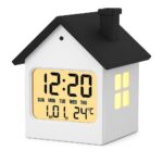 HOME SKILL ® House-Shaped Digital Alarm Clock with Week,Date,Days-Month,Temperature Display,Compact Desk Table Clock for Students,Office,Bedroom,Living Room,Corporate Use (Luminous House Clock) - Image 2