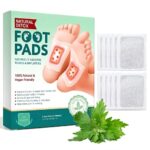 Herbal And Gentle Ingredient Detox Foot Pads (10 pieces), Natural Ingredients for Sleep Aid, Pain Relief, Toxin Removal with Bamboo Vinegar and Acupoint Micro-Massage Technology (White) (Pack Of 1) - Image 2
