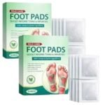 Herbal Detox Foot Patch Pads (Pack of 2) – Bamboo Vinegar Natural Sleep Support & Foot Care Pads | Gentle Acupoint Massage Stickers for Night Relaxation & Daily Wellness - Image 2
