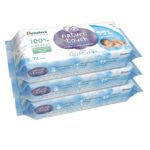 Himalaya Nature Touch Water Baby Wipes (Unscented) | 99% Pure Water | 100% Plant-Based Biodegradable Wipes | Organic Coconut Oil | for Sensitive Skin from Day 1 | 72 Wipes X Pack of 3 - Image 2