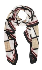 ICW Women's Abstract Print Cotton Scarf Stoles Shawl Head Scarve - Image 2