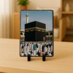 INTERNATIONAL GIFT Square Shape Kaaba Stone Frame | Islamic Rock Plaque for Home Decor | Mecca Masjid Gift for Ramadan & Prayer Room - Image 2