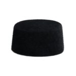 Ibluelover Mens Muslim Prayer Hat Winter Soft Faux Fur Warm Islamic Prayer Cap Skull Beanie Cap Fuzzy Headwear for Muslim Eid, Black, Medium - Image 2
