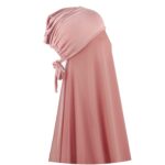Instant Chiffon Hijab with Tie Back Under Cap Solid Color Soft Chiffon Scarf With Hijab Inner Caps For Muslim Women - Image 2