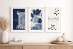 Islamic Calligraphy Wall Frame | Arabic Calligraphy Sabr Tawakkul Shukr Hab | Premium MDF Frame with Glass | Muslim Home Decor | Living Room, Bedroom Decoration (A4 Black Frame) - Image 2