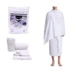 Islamic Men's Ihram Set for Hajj Umrah 100% Cotton umrah Towel with Belt Kufi and Tawaf Beads for Muslim Men 43X86 inch (110 x 220 cm) - Image 2