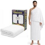 Islamic Men's Ihram Set for Hajj Umrah - Set of 2 - Bamboo Cotton Towels 110 x 220cm (Ihram Only) - Image 2
