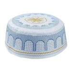 Islamic Muslim Mens Prayer Kufi Hat Skull Cap Turkish Namaz Topi Blue|Clothing Shoes & Accessories|Mens Accessories|Hats - Image 2