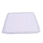 JWH Box Enterprises Soft Woolen Pooja Aasan Prayer Mat (White, Small 24 × 21 Inch) - Image 2